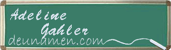 Adeline Gahler Visitenkarte